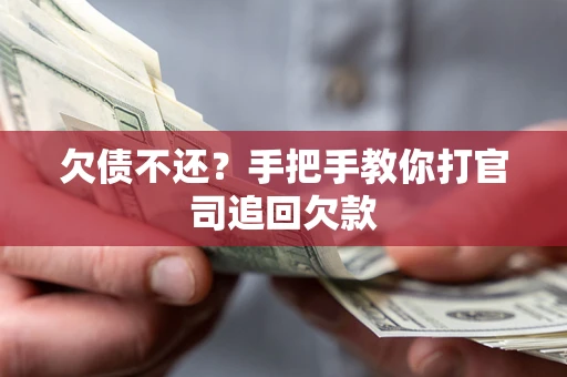 武汉欠债不还？手把手教你打官司追回欠款