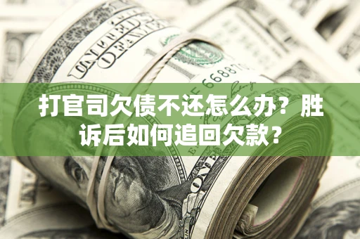 武汉打官司欠债不还怎么办？胜诉后如何追回欠款？
