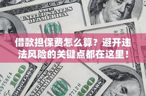 武汉借款担保费怎么算？避开违法风险的关键点都在这里！