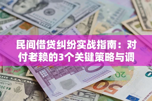 武汉民间借贷纠纷实战指南：对付老赖的3个关键策略与调解盲区解析