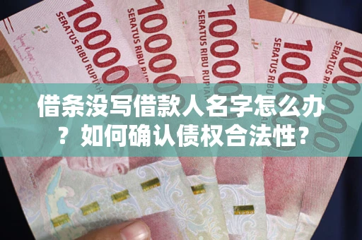武汉借条没写借款人名字怎么办？如何确认债权合法性？