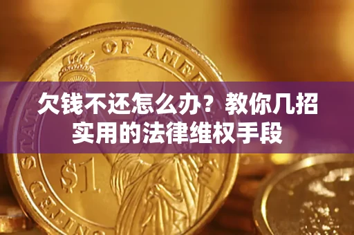 武汉欠钱不还怎么办？教你几招实用的法律维权手段