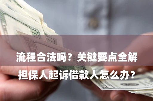 武汉

担保人起诉借款人怎么办？流程合法吗？关键要点全解析