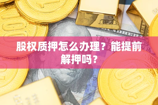 武汉股权质押怎么办理？能提前解押吗？