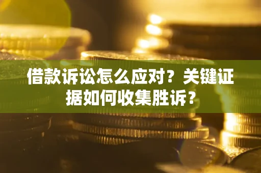 武汉借款诉讼怎么应对？关键证据如何收集胜诉？
