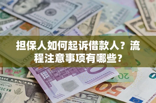 武汉担保人如何起诉借款人？流程注意事项有哪些？